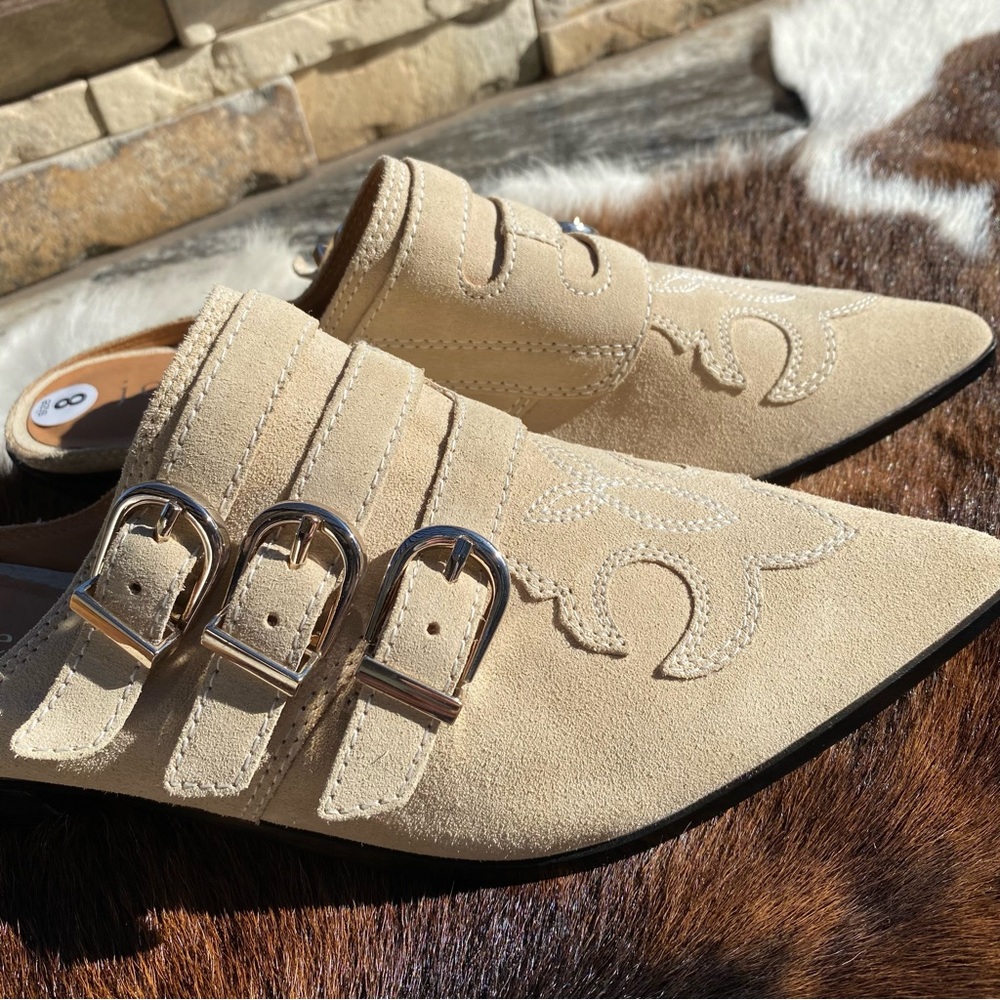 Joie Cabery Western Buckle Mule SZ 8.5 NWT - Picture 10 of 11